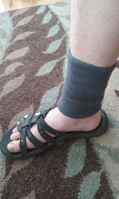 ankle warmers grey